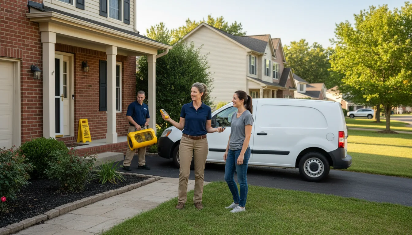 Residential water damage restoration in Sebastopol, MS